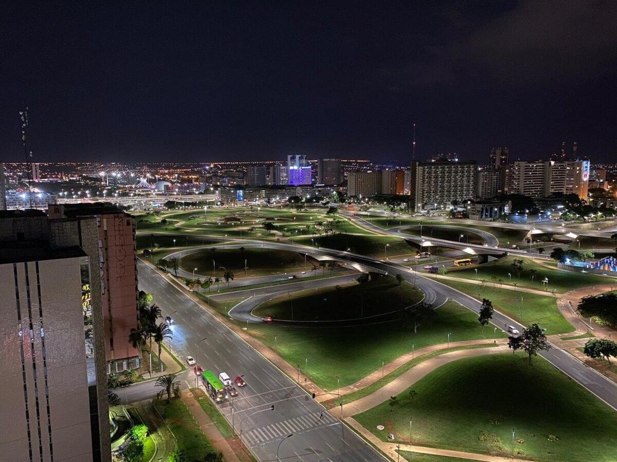 Flat Encantador No 11º Com Vista Pra Torre De Tv Brasília Exteriör bild