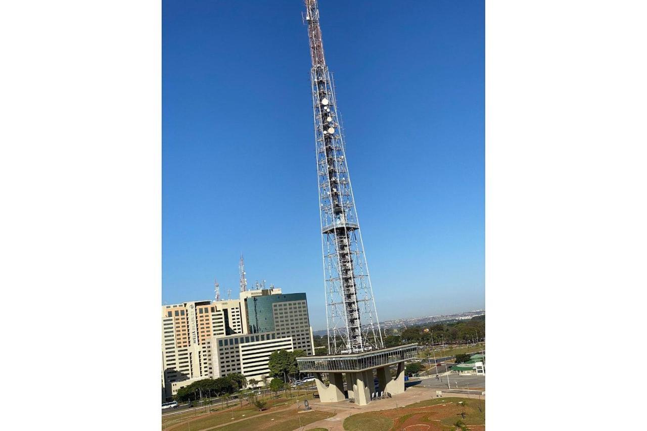 Flat Encantador No 11º Com Vista Pra Torre De Tv Brasília Exteriör bild